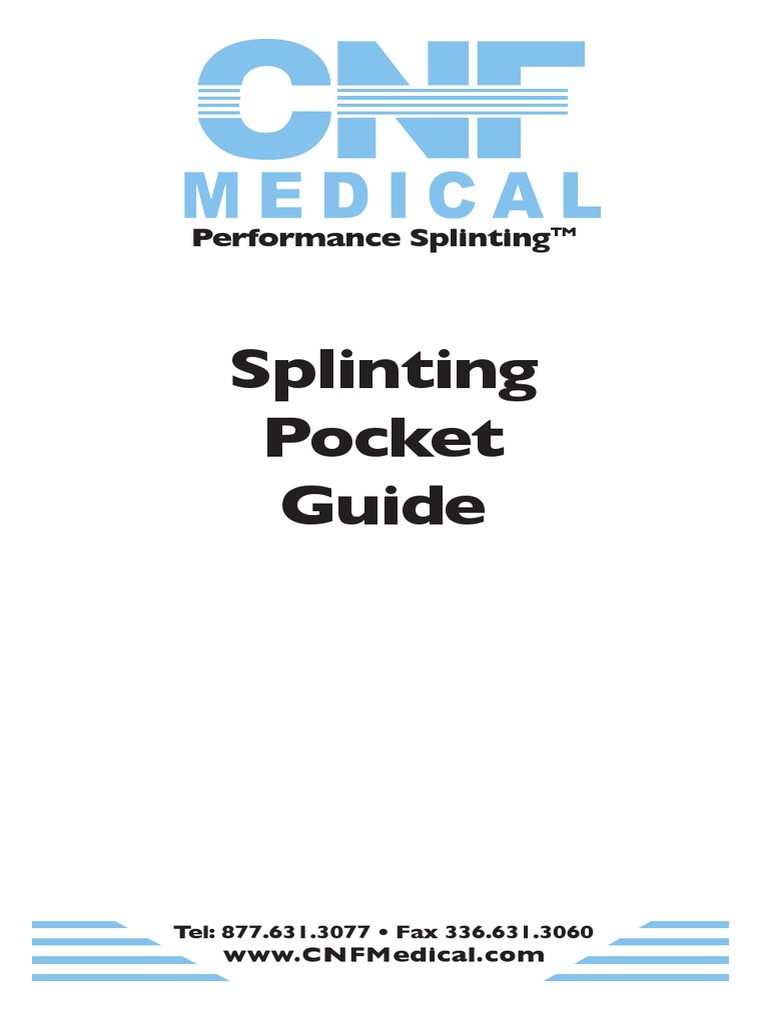Splinting Techniques and Guidelines | PDF | Thumb | Hand