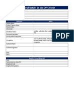 Additonal Details As Per CKYC Sheet