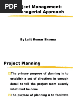 Approaches in Proj Mgmt