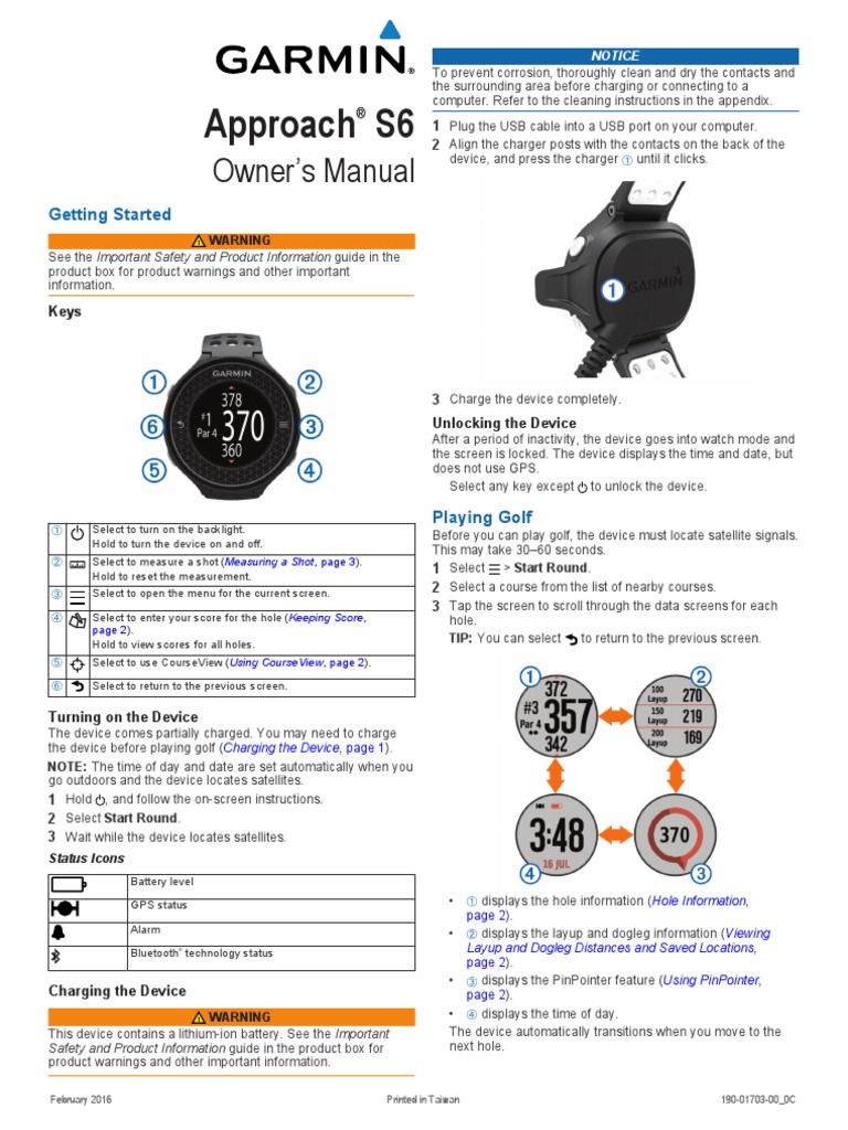 garmin approach s6 troubleshooting