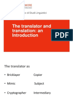The Translator and Translation: An