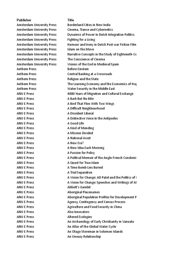 Books at JSTOR Open Access PDF Australia Appalachian Mountains