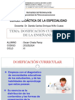 Dosificación Curricular