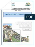 Especificaciones Tecnicas de Comunicaciones