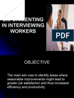 Experimenting in Interviewing Workers