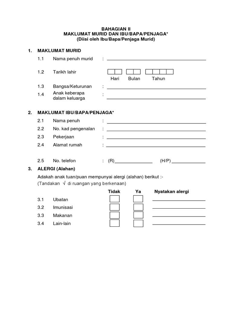 Rekod - Kesihatan Ekesihatan PDF  PDF