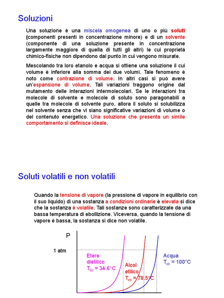 Tensione di vapore e proprietà colligative Solution Osmosis