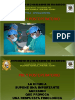 Preoperatorio - Postoperatorio PDF