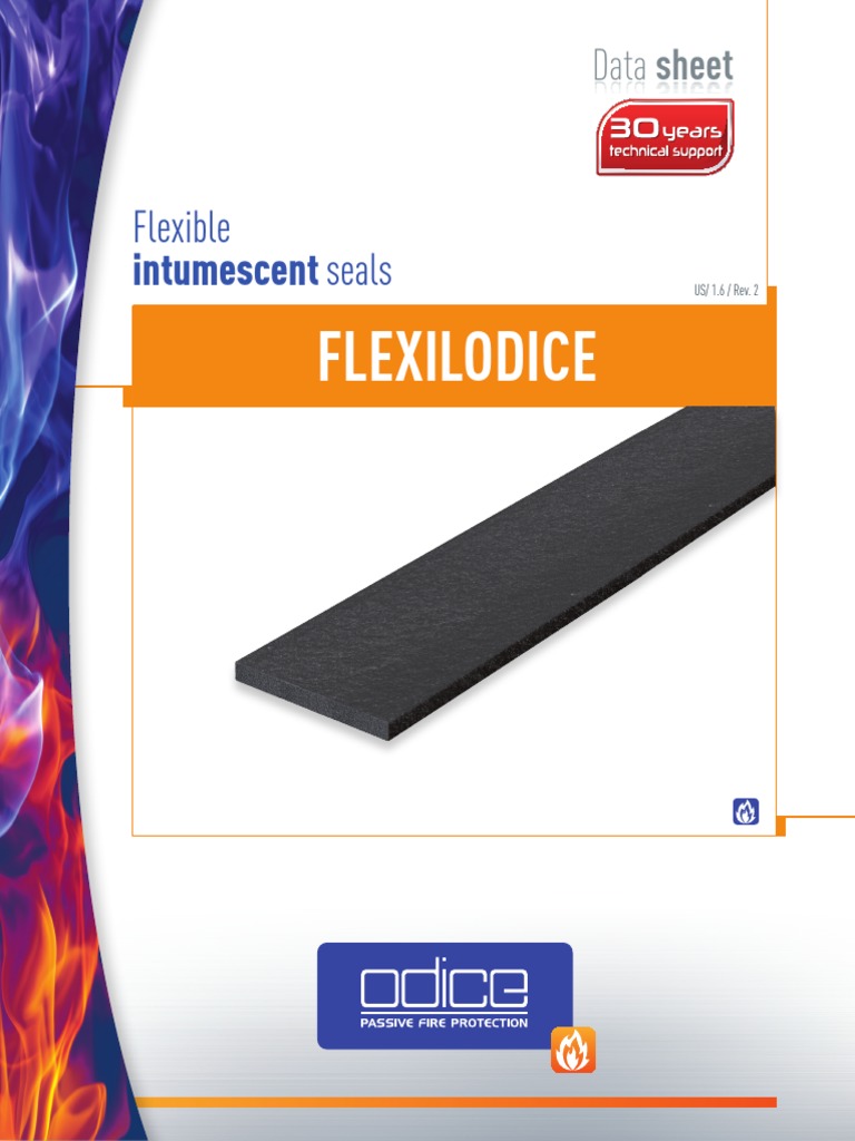 Intumescent Flexible Seal Data Sheet FLEXILODICE PDF Door Adhesive