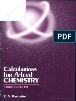 Calculations for a-level Chemistry by E.N.ramsden