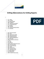 Drilling Abbreviations For Reporting
