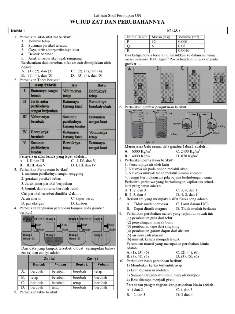 Contoh Soal Un Ipa Smp Tentang Pengukuran