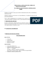 Determinacion Del Cobre en Concentrados y Minerales de Cobre