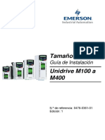 Unidrive m100 To m400 Instalación