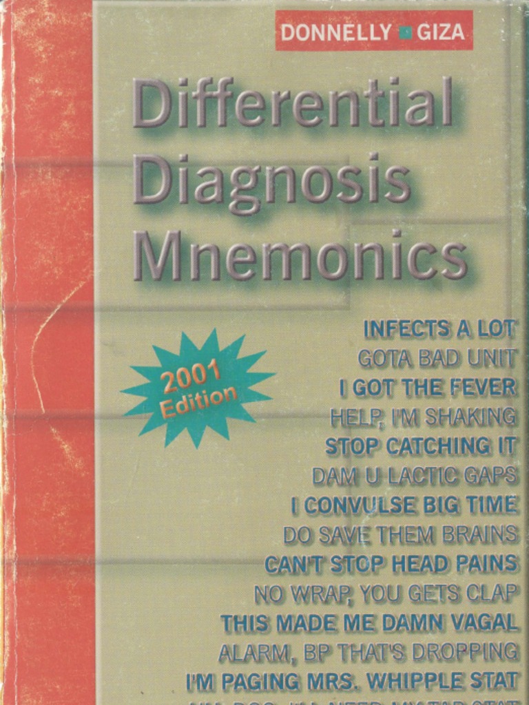 Differential diagnosis mnemonics.pdf Medical Diagnosis Arthritis