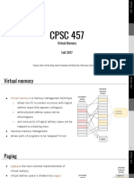 CPSC 457 Virtual Memory and Paging Slides