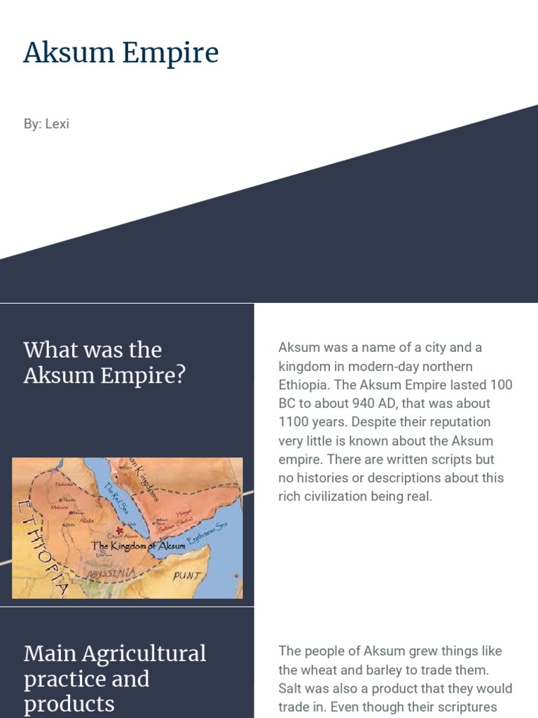 Aksum Empire | PDF | Agriculture | Religion And Belief
