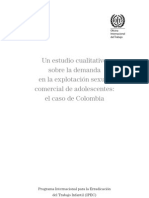 Un Estudio Cualitativo Sobre La Demanda en La Explotación Sexual Comercial de Adolescentes. El Caso de Colombia.