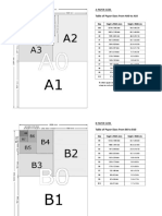 Table of Paper Sizes From 4A0 To A10