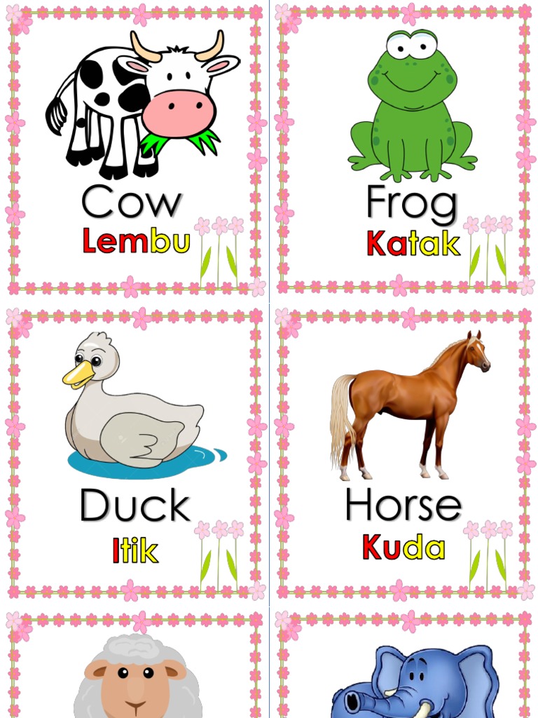 Animals Flashcard PDF