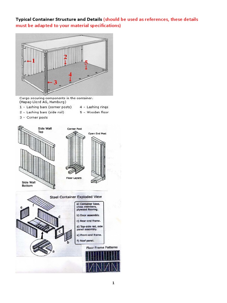 Shipping Container Structure Details | PDF | Building Technology ...