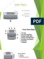 Printer Parts: Front View (Closed)