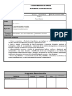 Plan de Evaluacion Matematicas 3A Bloque 3