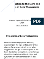 An Introduction To The Signs and Symptoms of B Thalassemia Nurul
