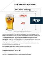 Whats Common For Beer Mug and Power Factor