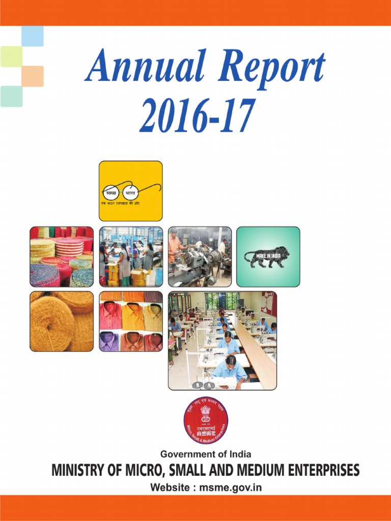 annual report on msme