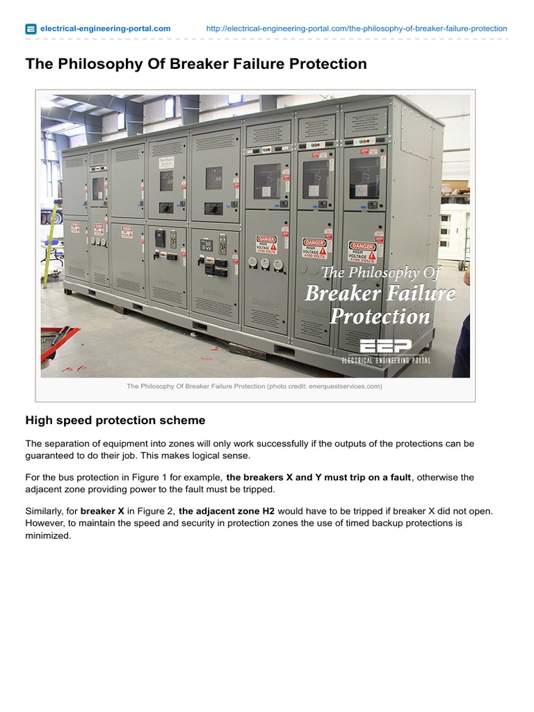 Philosophy Of Breaker Failure