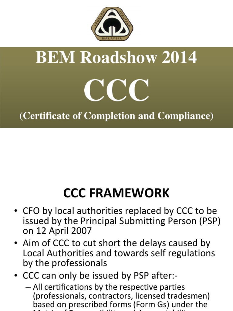 CCC Certification Process in Malaysia | PDF | Architect | Engineering