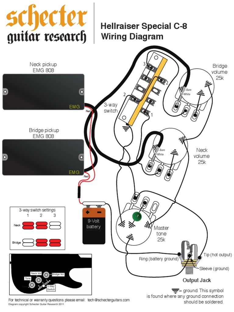 Wiring Diagram Gallery: Ernie Ball 3 Way Switch Wiring Diagram
