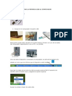 Pasos para Conectar La Memoria Usb Al Computador