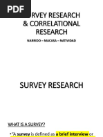 Survey & Correlational