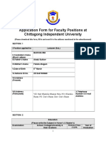 Application Form for Teaching Position VER V