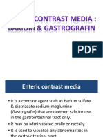 Radiology - Barium Contrast