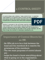 HR Control Sheet