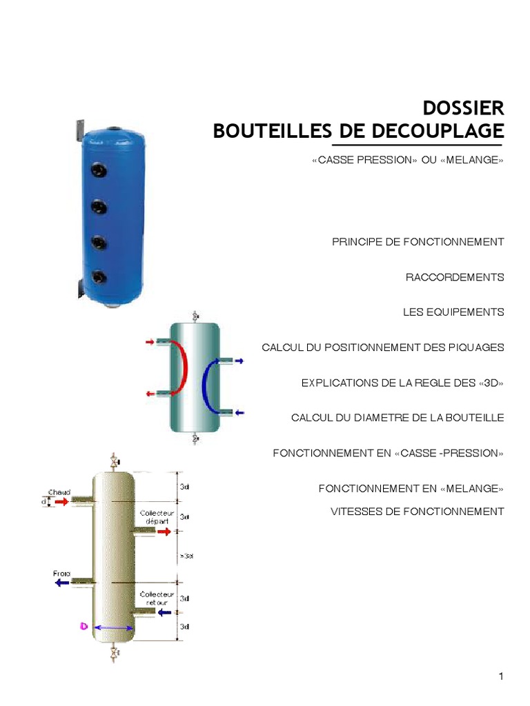 Bouteilles de Découplage Fonctionnement et Calculs PDF Liquides — free download