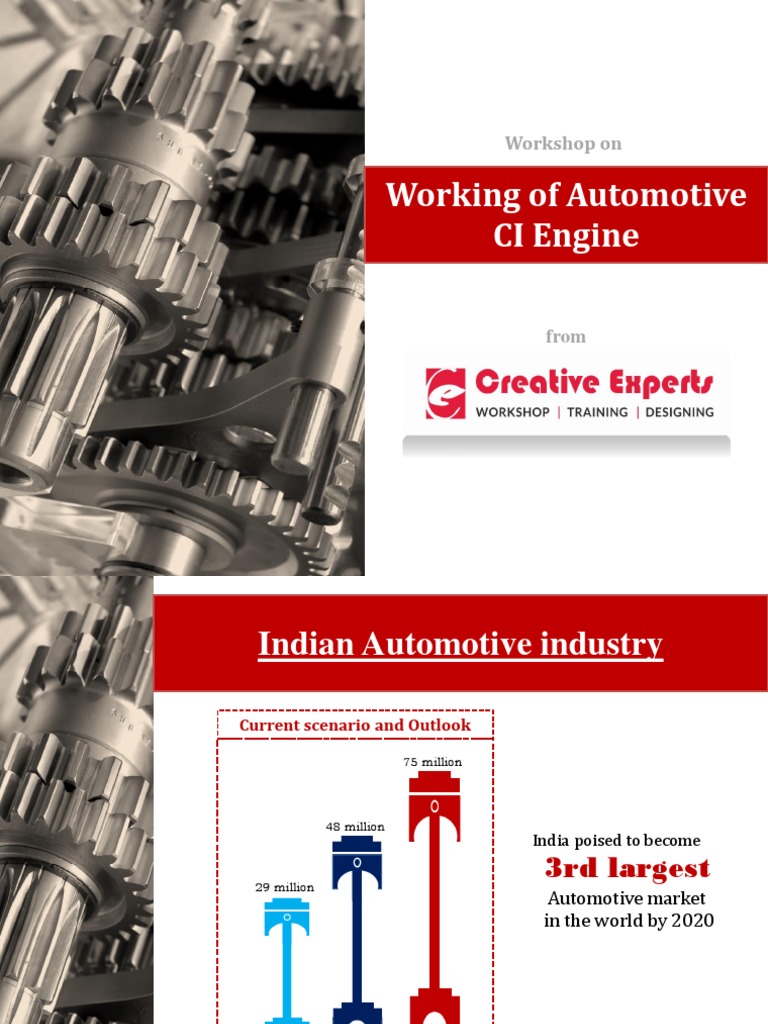 Working of Automotive CI Engine: Workshop On | PDF