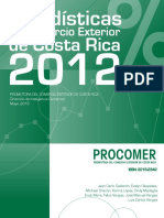 Libro Estadísticas 2012 de Procomer