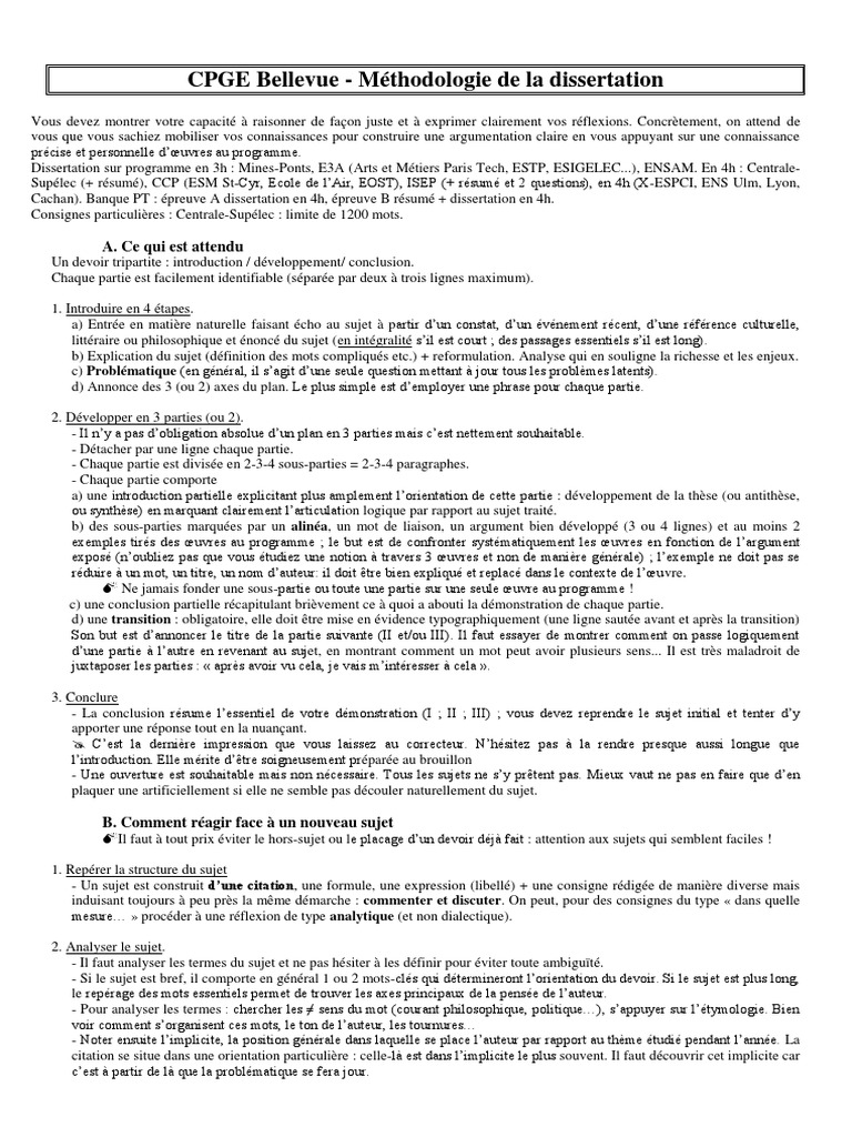 Plan Analytique Dissertation