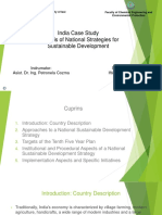 India Case Study Analysis of National Strategies For Sustainable Development
