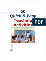 60 Quick and Easy Teaching Activities