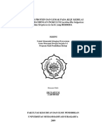 Uji Kadar Protein Dan Lemak Pada Keju Kedelai Dengan PERBANDINGAN INOKULUM Lactobacillus Bulgaricus Dan Streptococcus Lactis Yang BERBEDA