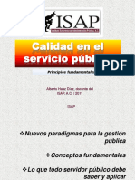 Calidad en el Servicio Público_2011, Alberto Haaz D., ISAP, A.C.