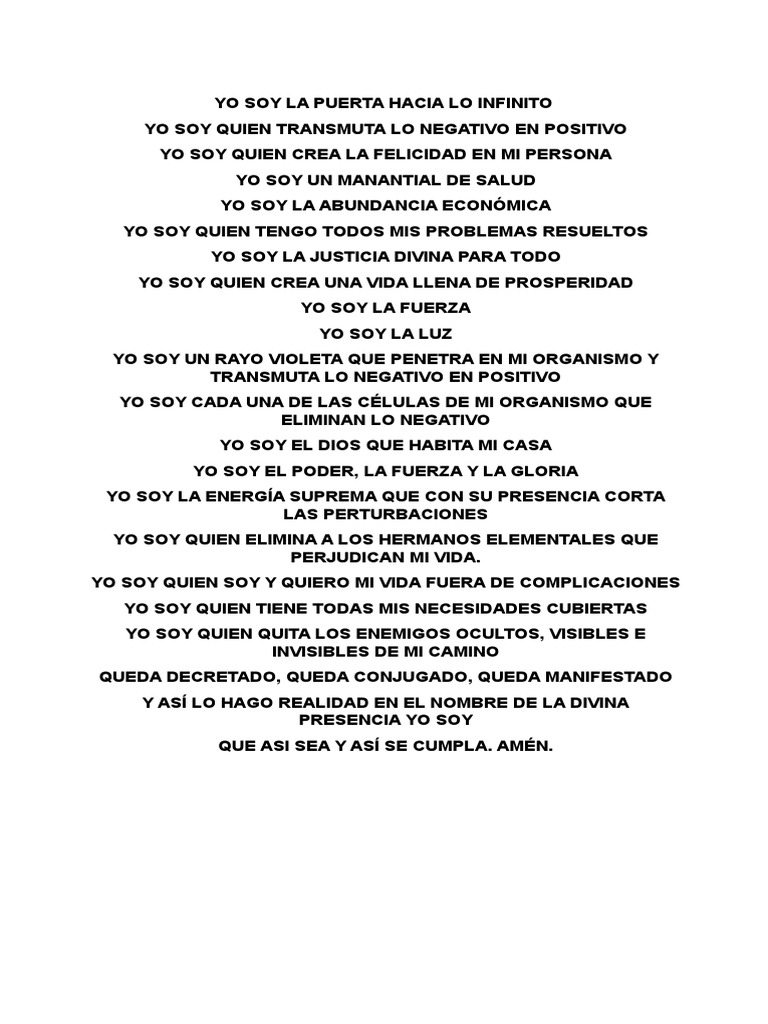 So Soy La Puerta Abierta Que Ningún Ser Puede Cerrar | PDF