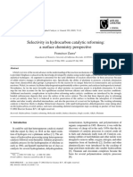 Selectivity in Hydrocarbon Catalytic Reforming - A Surface Chemistry Perspective