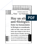 Werner Hamacher,  Para la Filología y 95 Tesis sobre la filología.pdf