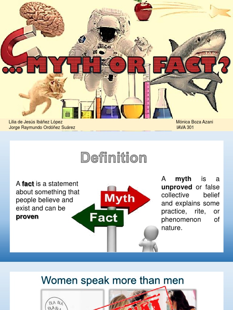 Myths vs. Facts: Common Misconceptions | PDF | Self-Improvement